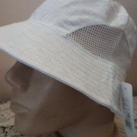 Лятна шапка идиотка Лен Памук 60 см Бяла, снимка 2 - Шапки - 41323561