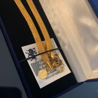 Колие Art De France с кристали Swarovski с 24к златно покритие, снимка 3 - Колиета, медальони, синджири - 36321706