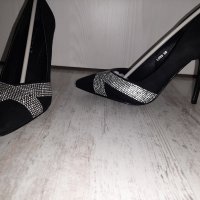 Нови черни официални обувки, снимка 4 - Дамски елегантни обувки - 41995332