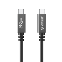 Orico кабел Cable USB4.0 40Gbps M/M 0.5m Black PD100W - U4A05-BK, снимка 2 - Кабели и адаптери - 44783488