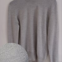 Блестящ сив пуловер Terranova , снимка 1 - Блузи с дълъг ръкав и пуловери - 42112276