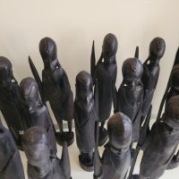 Африканси статуетки Антики НАМАЛЕНИ, снимка 3 - Антикварни и старинни предмети - 41323672