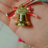 Ръчна изработка коледни и новогодишни късмети камбанка с надпис Merry Christmas късметчета коледа , снимка 1 - Коледни подаръци - 38904295