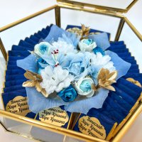 Стъклена бонбониера за сватба, кръщене, юбилей, рожден ден, снимка 6 - Други - 41466572