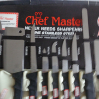Комплект японски ножове Шеф  МАСТЕР, снимка 3 - Прибори за хранене, готвене и сервиране - 44529483