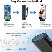 Нови 2 бр. Bluetooth Безжични микрофони с калъф за зареждане, снимка 8 - Микрофони - 41619008