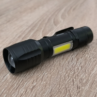 LED Джобен фенер с 3 режима, презареждаем, с USB кабел в зелена кутия, снимка 6 - Спортна екипировка - 44638361