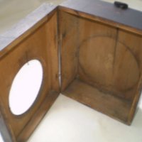 Стара  дървена кутия за часовник с пирография , снимка 4 - Антикварни и старинни предмети - 41842870