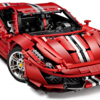 Ferrari 488 Pista Creator LED CaDA Lego Лего Кола 3187ч. R/C Управление 1:8 59см, снимка 5 - Конструктори - 36451136