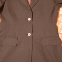 Сиво дамско сако с джобове М размер, снимка 6 - Сака - 34719908