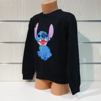 Нова детска ватирана блуза с дълъг ръкав Стич (Stitch) в черен цвят, снимка 3 - Детски Блузи и туники - 38996156