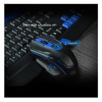 Безжична гейм клавиатура и мишка HK8100 - код 8100, снимка 2 - Клавиатури и мишки - 34305723