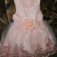 Детска рокля ,цвят пъпеж, снимка 9 - Детски рокли и поли - 33963631