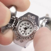 Нов часовник - пръстен с капаче, снимка 3 - Дамски - 39771937