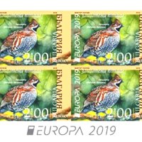 Чисти марки в карнетка Европа СЕПТ Птици 2019 България, снимка 4 - Филателия - 41543108