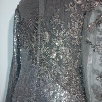 Официална сива рокля L/Xl Нова, снимка 8 - Рокли - 40171724