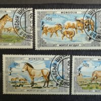 Монголия-коне 1986г., снимка 1 - Филателия - 41646903