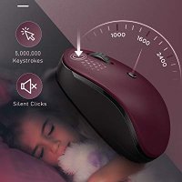 Seenda безжична Bluetooth + 2,4 Gh мишка, акумулаторна,BT 4.0+BT 4.0+USB/тип C - ЧЕРНА, снимка 4 - Клавиатури и мишки - 41597944