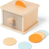 Монтесори образователна кутия с чекмедже, снимка 6 - Образователни игри - 40754630