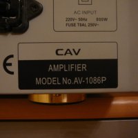 CAV AV-1086P, снимка 8 - Ресийвъри, усилватели, смесителни пултове - 40739398