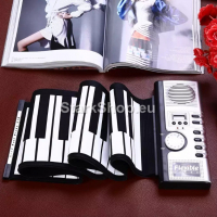 Преносимо силиконово пиано с 61 клавиша, снимка 4 - Музикални играчки - 36286131