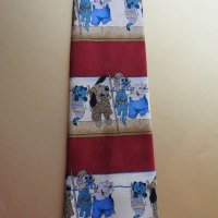 Забавна вратовръзка Emilio Vincenti животни ферма куче котка прасе, снимка 3 - Други - 34338849