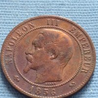 Рядка монета 10 сантима 1856г. Франция Наполеон трети за КОЛЕКЦИЯ 30217, снимка 5 - Нумизматика и бонистика - 42683254