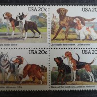 САЩ-кучета Блок.1984г., снимка 1 - Филателия - 41699189