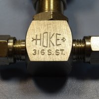 кран прецизен неръждаем HOKE 2112G4Y serewed bonnet needle valve 1/4, снимка 5 - Резервни части за машини - 36001386