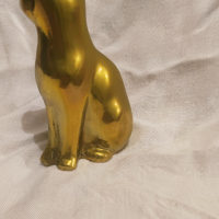 Бронзова статуетка на котка, снимка 9 - Антикварни и старинни предмети - 44735938