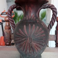 Продавам красива и стара ваза-делва.Ръчна изработка.ФРГ., снимка 1 - Антикварни и старинни предмети - 42412041