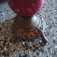 стара газена /газова/ лампа за декорация, снимка 4 - Антикварни и старинни предмети - 40760574