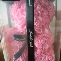 Мече от рози в луксозна кутия с панделка , снимка 8 - Други стоки за дома - 41737117