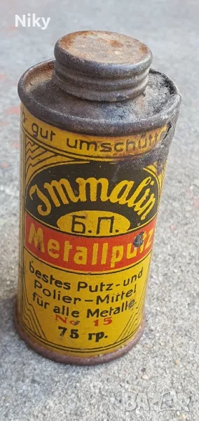 Немски метален флакон , снимка 1