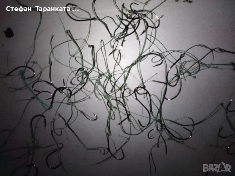 вързани куки със 4 нишково плетено влакно , снимка 1