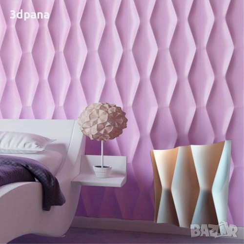 Декоративни 3D панели - 3д гипсови панели, стенни облицовки 0025, снимка 1