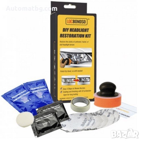 Комплект за полиране на фарове Automat, Комплект за ръчно полиране, снимка 1