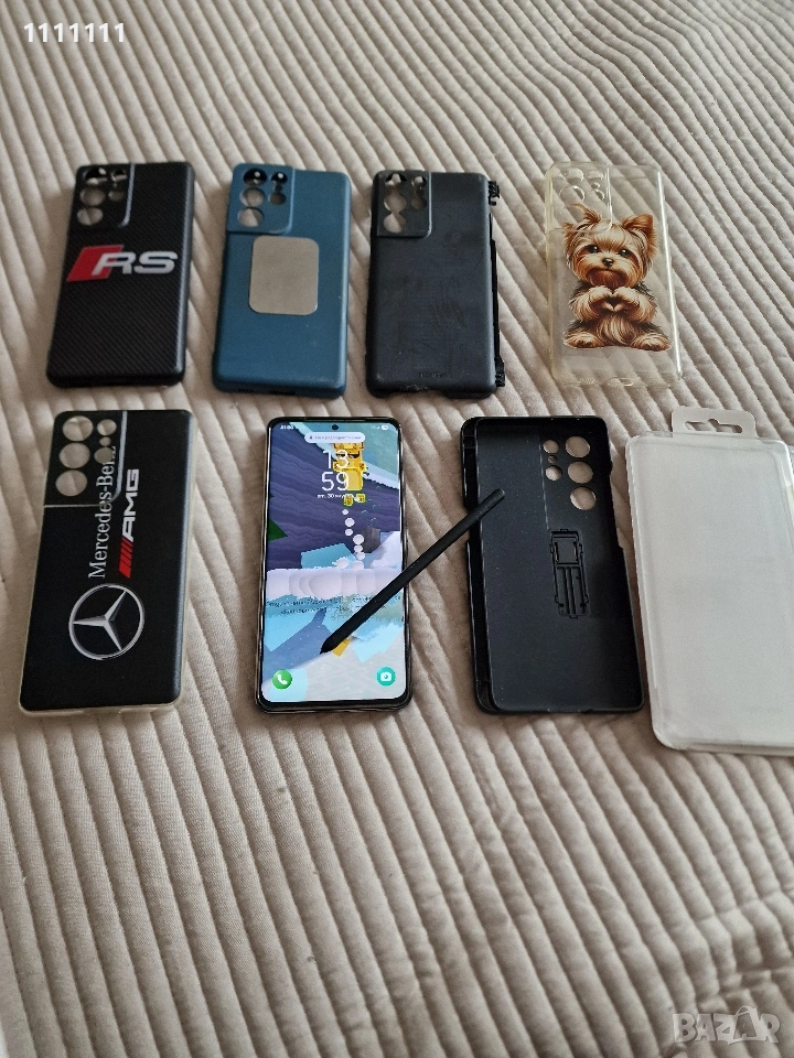 Перфектен Samsung S 21 Ultra с писалка 12/256 gb, снимка 1