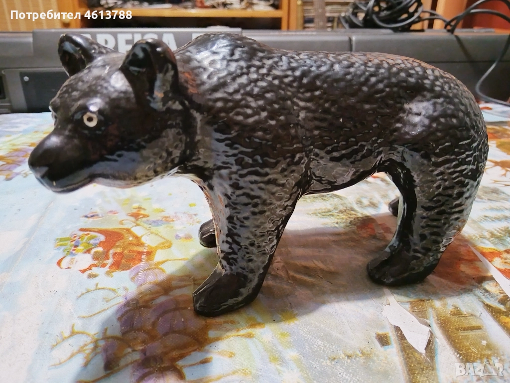 Ретро порцеланова мечка, снимка 1