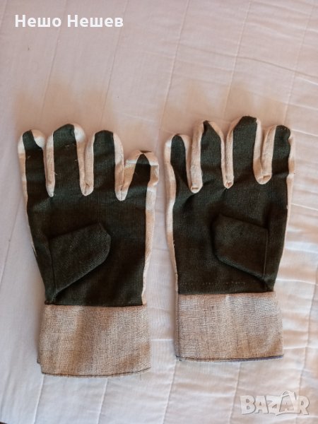 Работни брезентови ръкавици с пет пръста, снимка 1