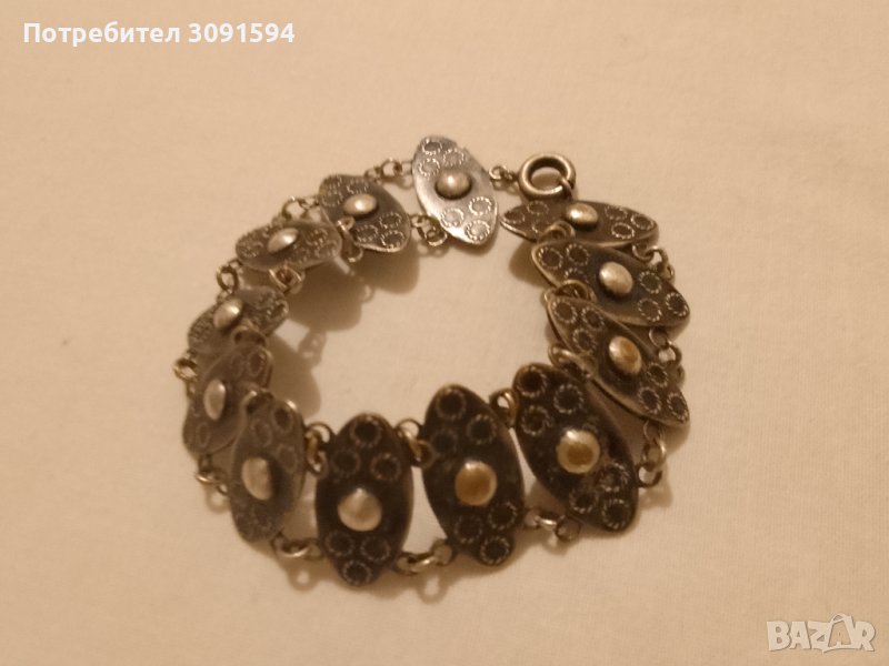 посребрена винтидж гривна, снимка 1