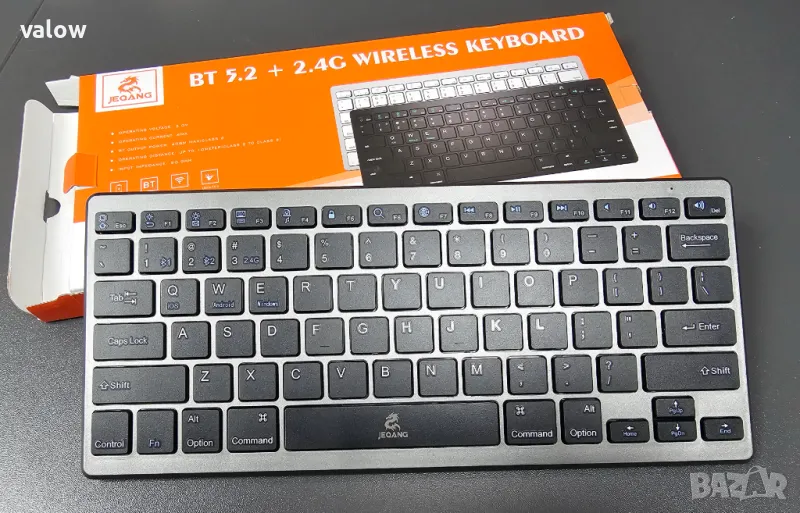 Безжична Bluetooth клавиатура iOS iPad Android Tablet PC Windows, снимка 1
