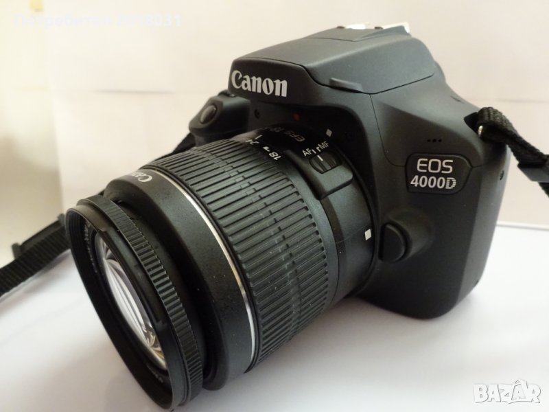 Canon 4000D +18-55 мм F/3.5-5.6 III + 32 ГБ карта + чанта, снимка 1