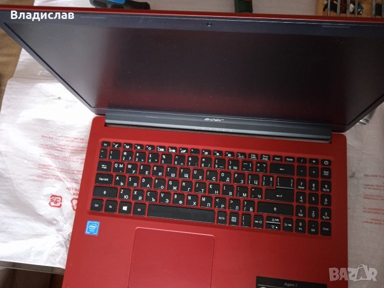 Acer A315-34 син червен и черен работещ на части, снимка 1