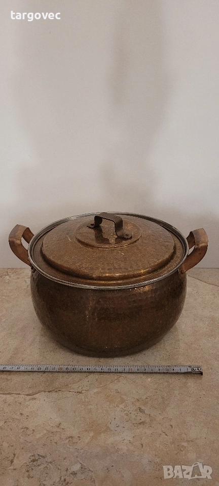 масивна медна тенджера 8 l, снимка 1