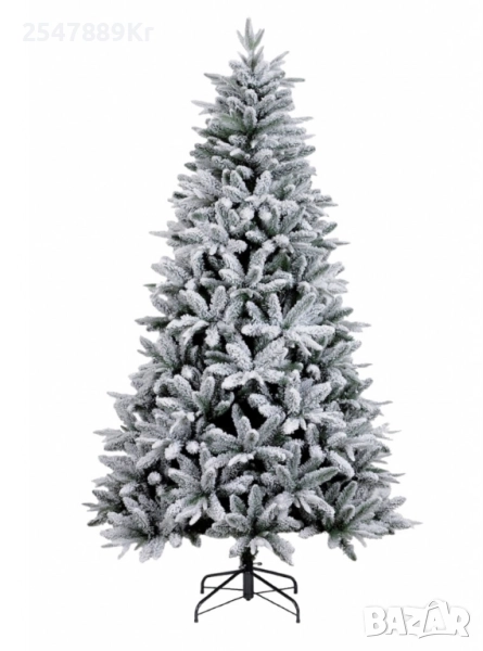 Изкуствена елха K r i n g Melbourne, Цялата заснежена с метална стойка., снимка 1