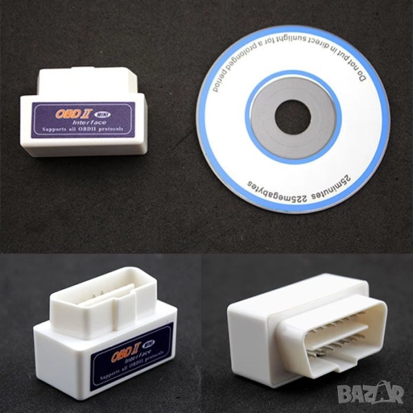 Мини Bluetooth OBD 2 уред за автомобилна диагностика, снимка 1