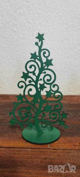 Дървена коледна украса – Елха, снимка 1