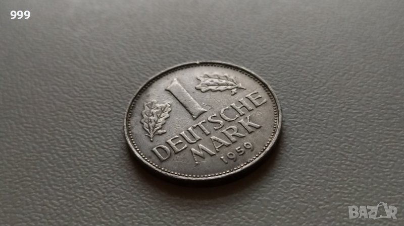 1 марка 1959 D Германия, снимка 1