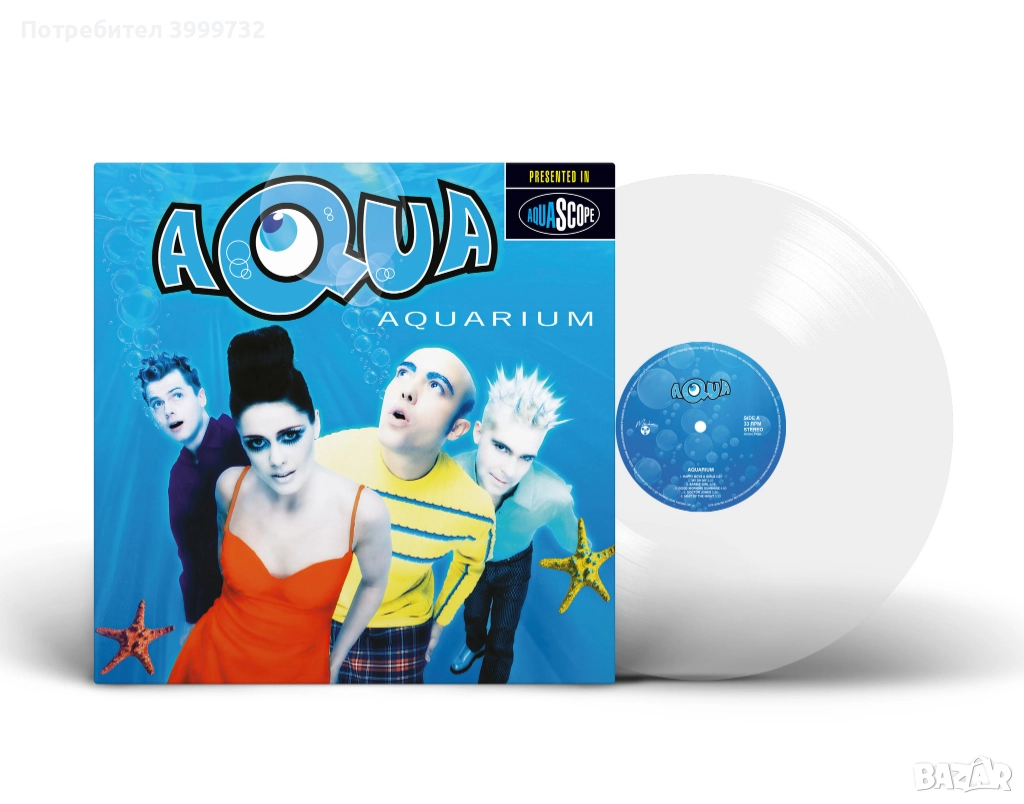 Нова запечатана двойна грамофонна плоча Aqua - Aquarium [Spring White Vinyl], снимка 1